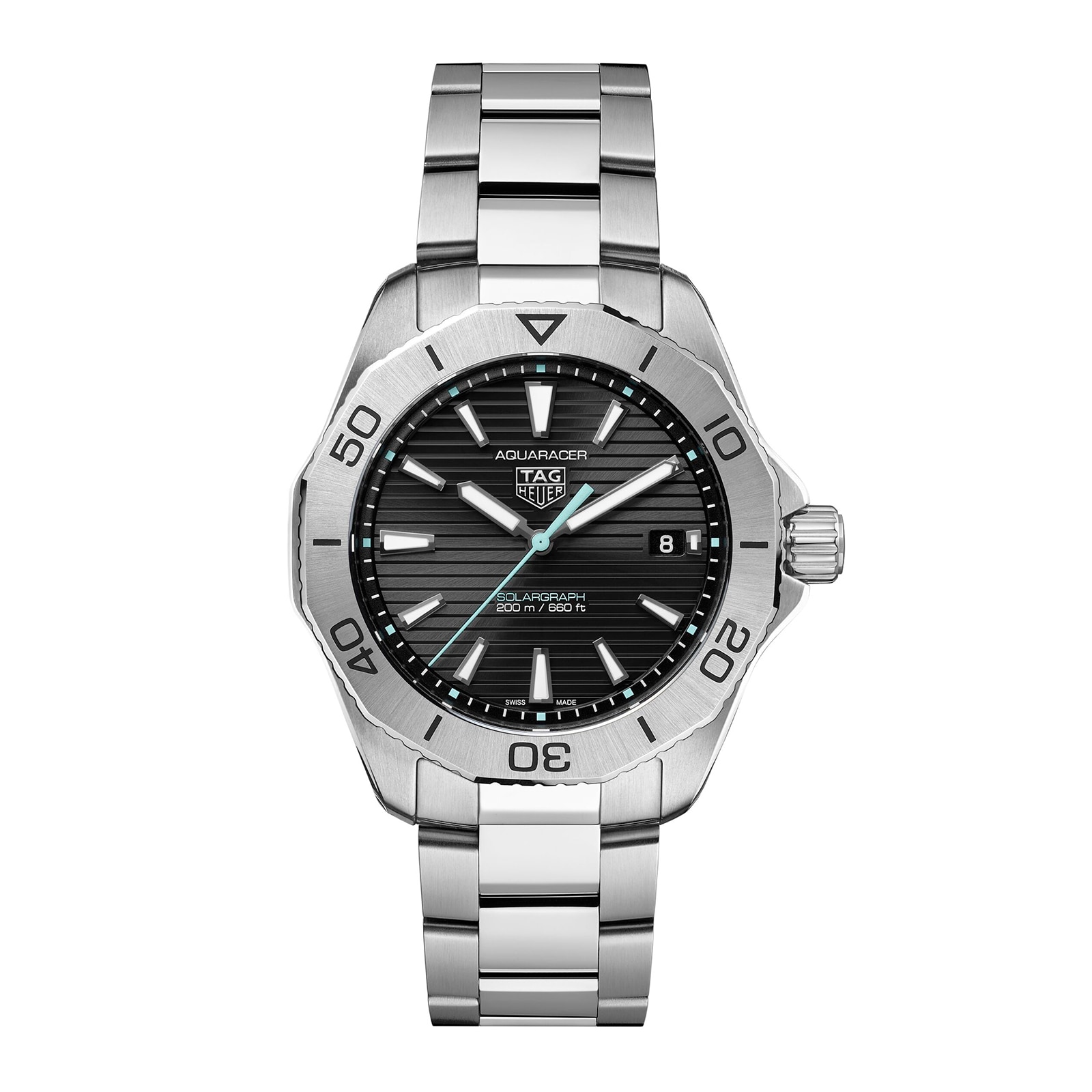 TAG Heuer Aquaracer 200 Professional Solargraph 40mm Mens Watch Black TAG Heuer Aquaracer 200 Professional Solargraph 40mm Mens Watch Black