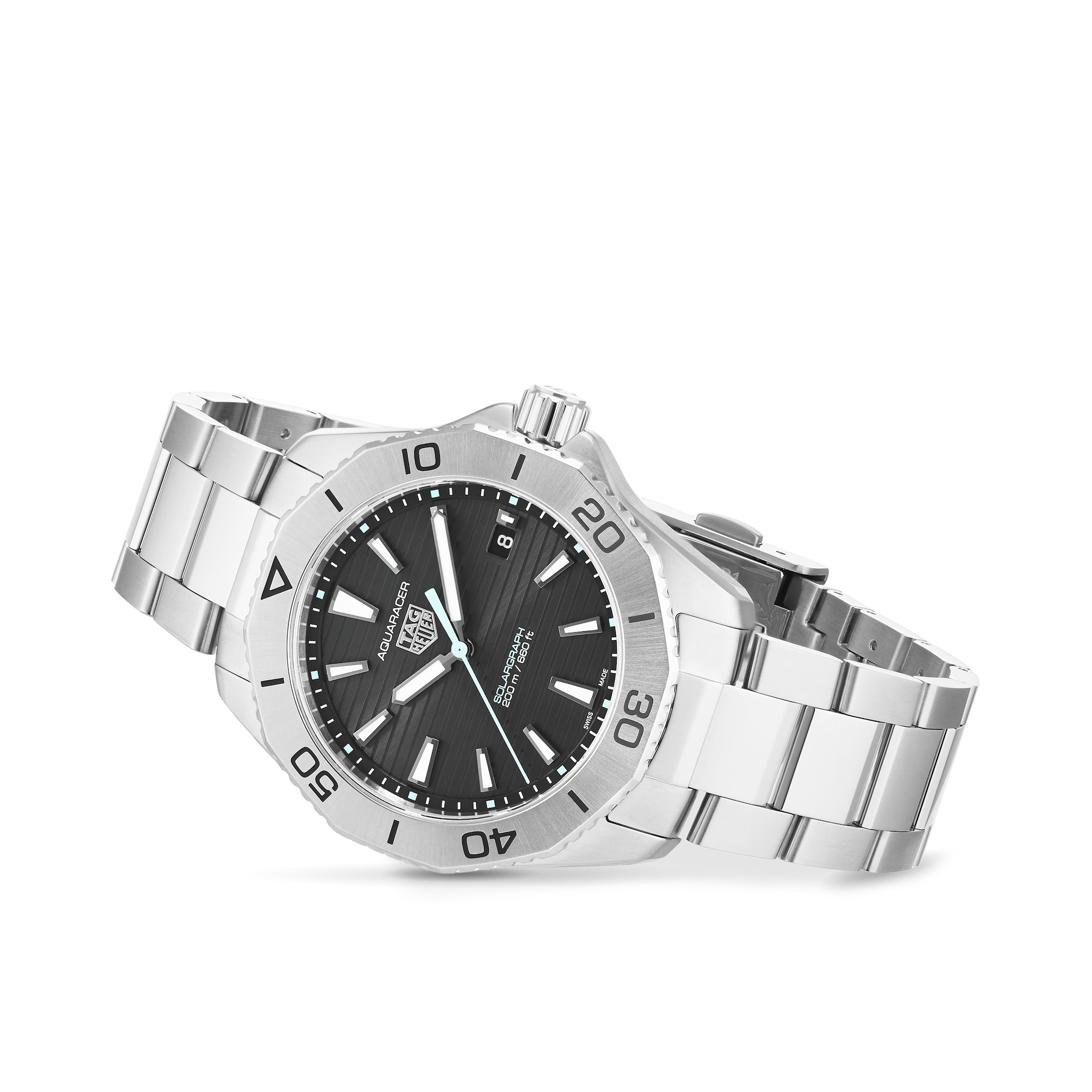 TAG Heuer Aquaracer 200 Professional Solargraph 40mm Mens Watch Black TAG Heuer Aquaracer 200 Professional Solargraph 40mm Mens Watch Black