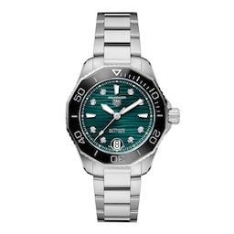 17382111 - Aquaracer Professional 300 36mm Ladies Watch Green
