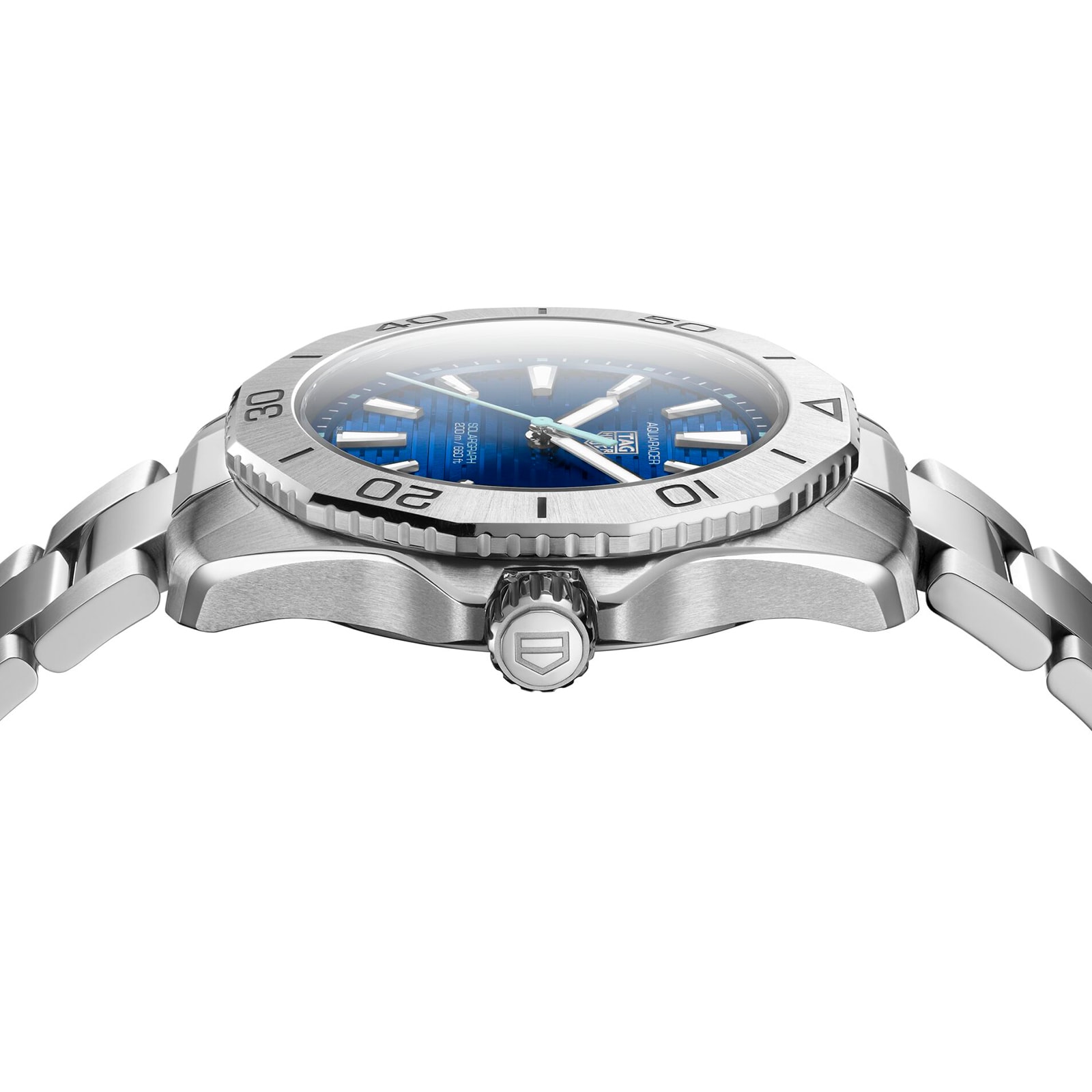 TAG Heuer Aquaracer Professional 200 Solargraph 40mm Mens Watch Blue