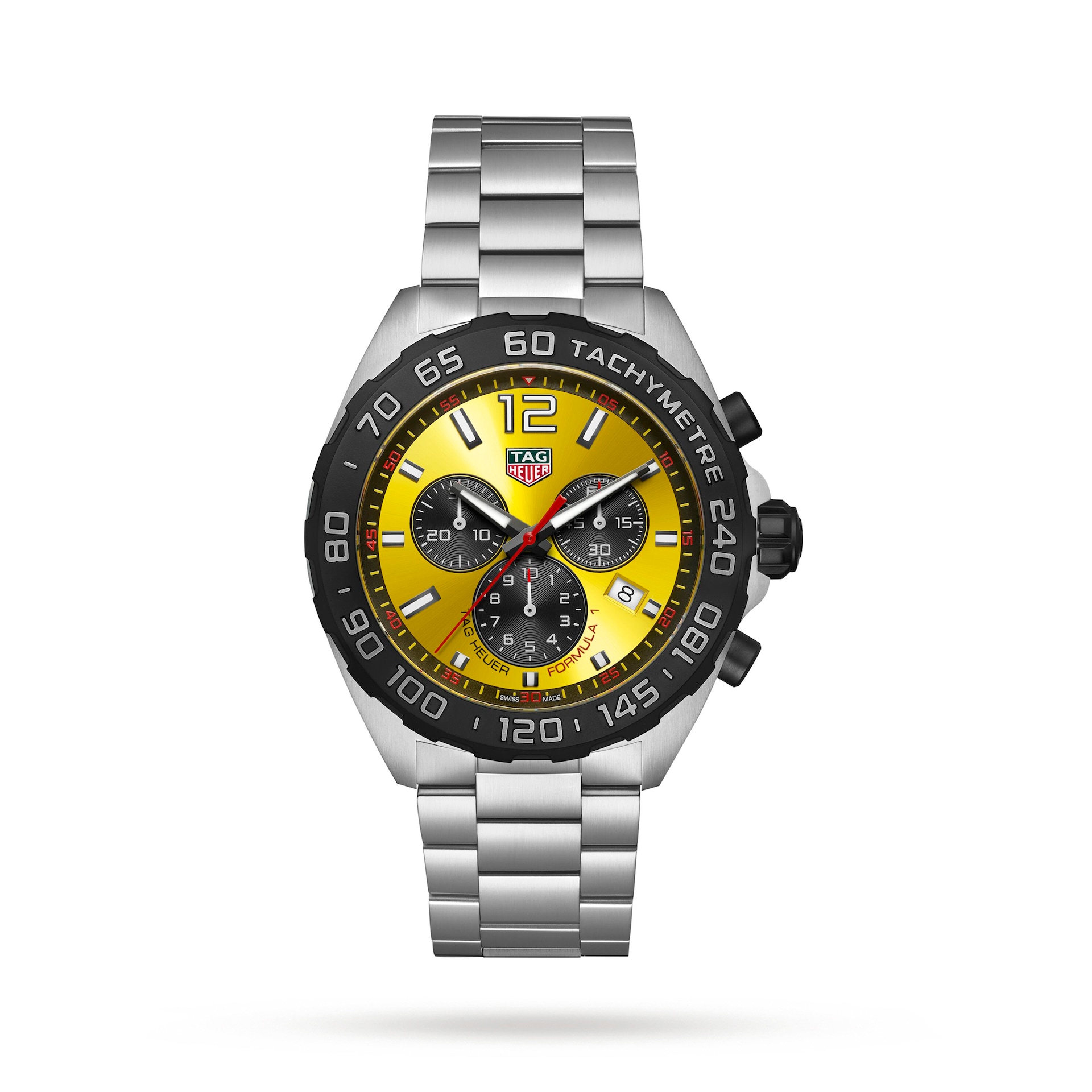 TAG Heuer Formula 1 Quartz Chronograph 200M 43mm Mens Watch Yellow