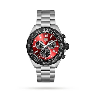 TAG Heuer Formula 1 Quartz Chronograph 200M 43mm Mens Watch  Red