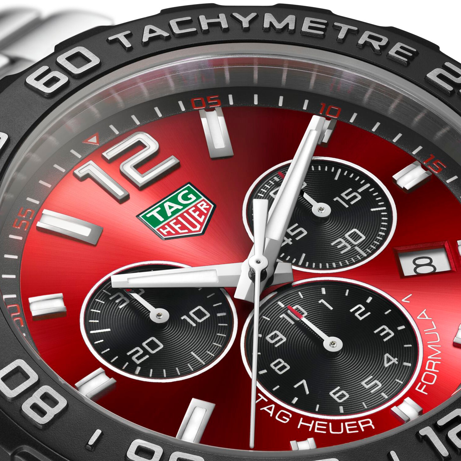 TAG Heuer Formula 1 Quartz Chronograph 200M 43mm Mens Watch Red TAG Heuer Formula 1 Quartz Chronograph 200M 43mm Mens Watch Red