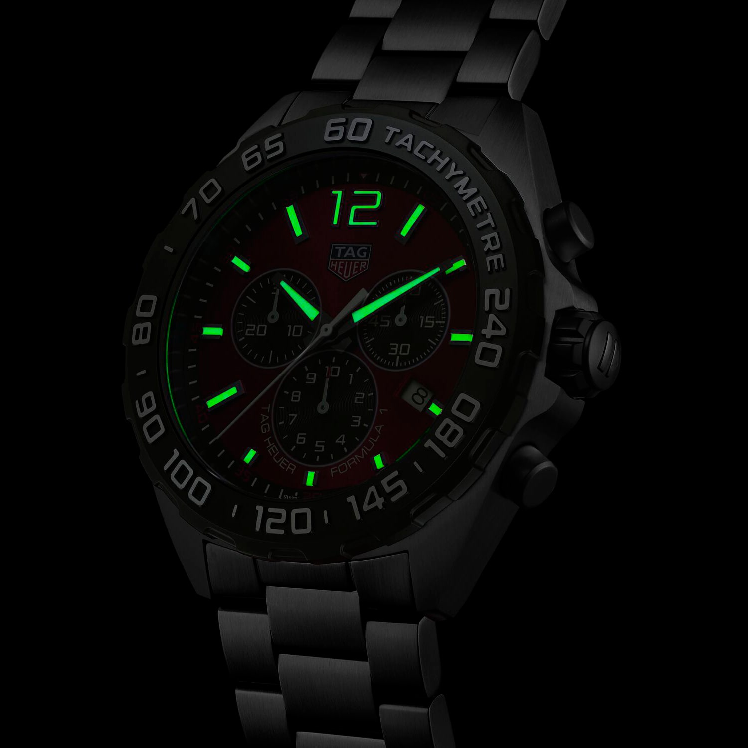 TAG Heuer Formula 1 Quartz Chronograph 200M 43mm Mens Watch Red TAG Heuer Formula 1 Quartz Chronograph 200M 43mm Mens Watch Red