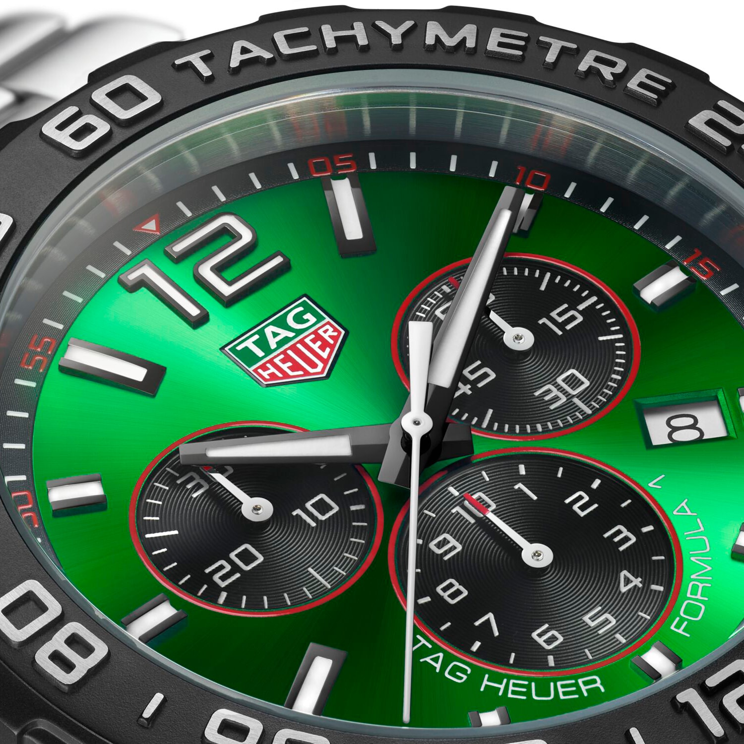 TAG Heuer Formula 1 Quartz Chronograph 200M 43mm Mens Watch Green