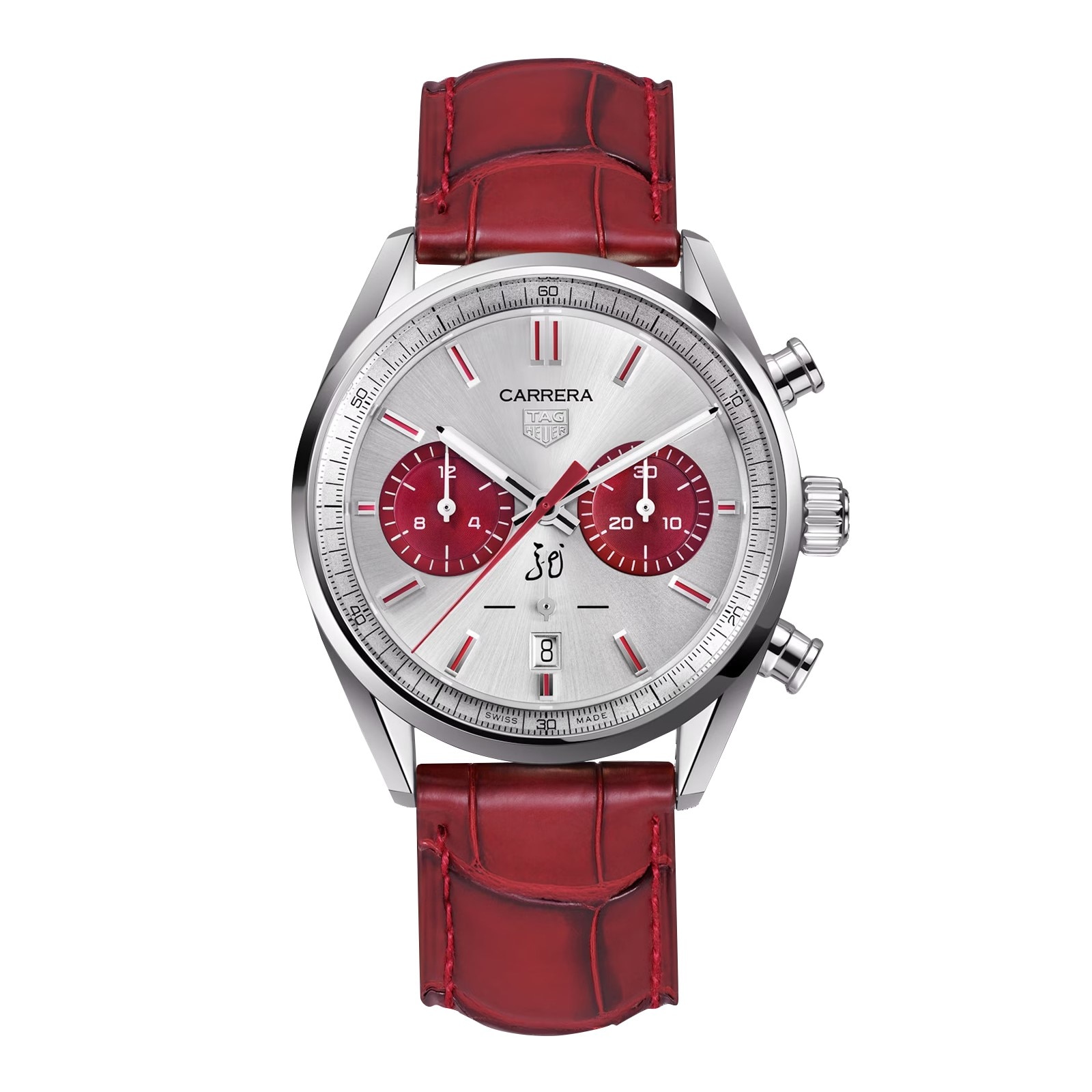 TAG Heuer Carrera Chronograph Automatic 42mm Mens Watch Silver