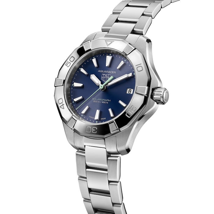 TAG Heuer Aquaracer Professional 200 Solargraph 34mm Ladies Watch Blue