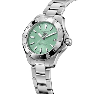 TAG Heuer Aquaracer Professional 200 Solargraph 34mm Ladies Watch Turquoise