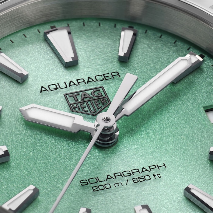 TAG Heuer Aquaracer Professional 200 Solargraph 34mm Ladies Watch Turquoise