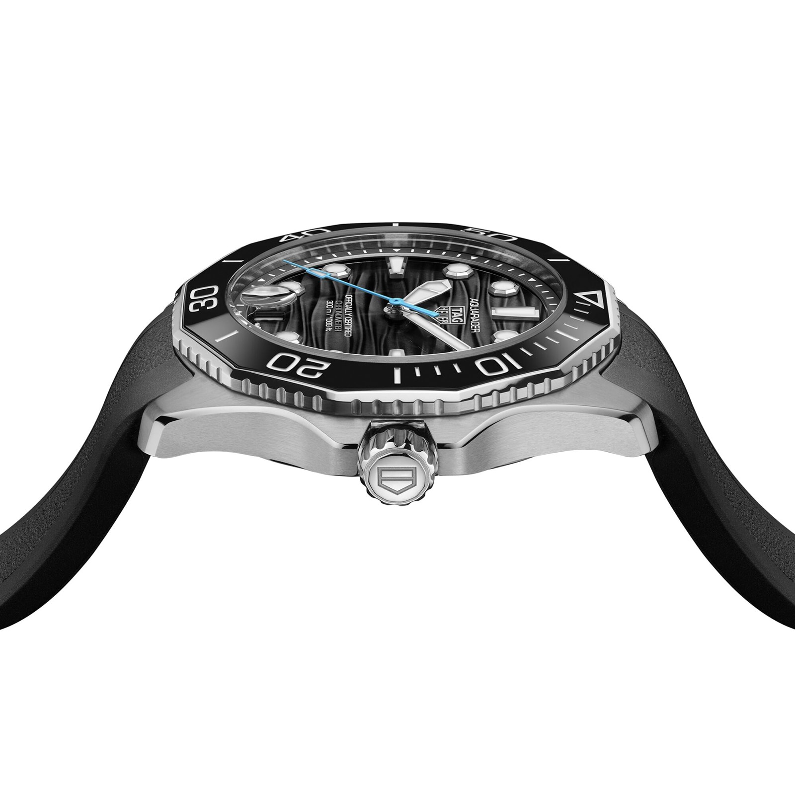 TAG Heuer Aquaracer Professional 300 Date 42mm Mens Watch Black Rubber