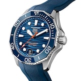 TAG Heuer Aquaracer Professional 300 Date 42mm Mens Watch Blue Rubber