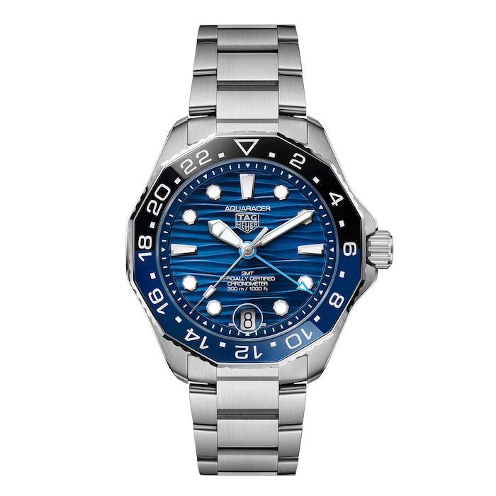 TAG Heuer Aquaracer Professional 300 GMT 42mm Mens Watch Blue