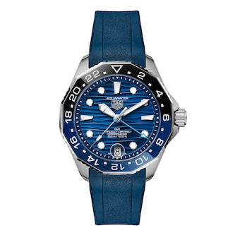 TAG Heuer Aquaracer Professional 300 GMT 42mm Mens Watch Blue Rubber TAG Heuer Aquaracer Professional 300 GMT 42mm Mens Watch Blue Rubber