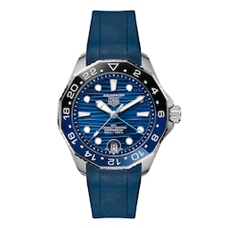 17382129 - Aquaracer Professional 300 GMT 42mm Mens Watch Blue Rubber