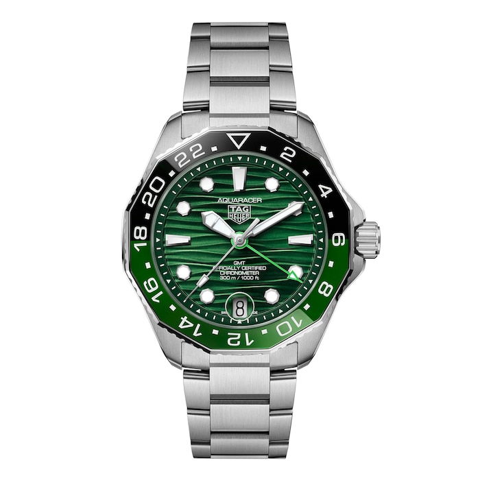 TAG Heuer Aquaracer Professional 300 GMT 42mm Mens Watch Green