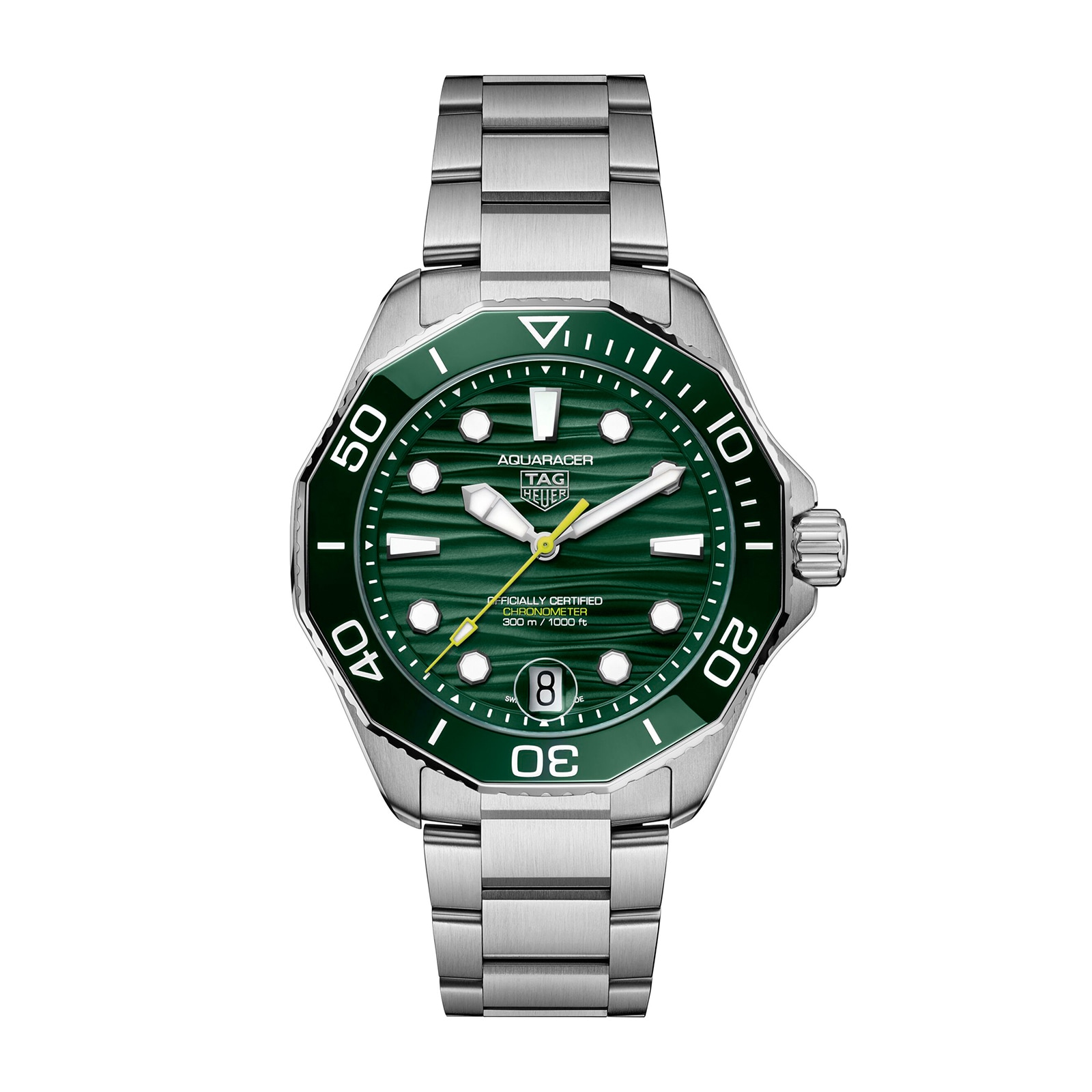 TAG Heuer Aquaracer Professional 300 Date 42mm Mens Watch Green  WBP5116.BA0013 | Watches Of Switzerland UK