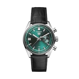 17382133 - Carrera Chronograph 39mm Mens Watch Green