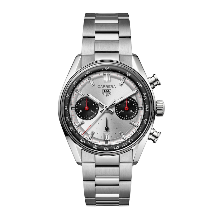 TAG Heuer Carrera Chronograph 39mm Mens Watch Silver