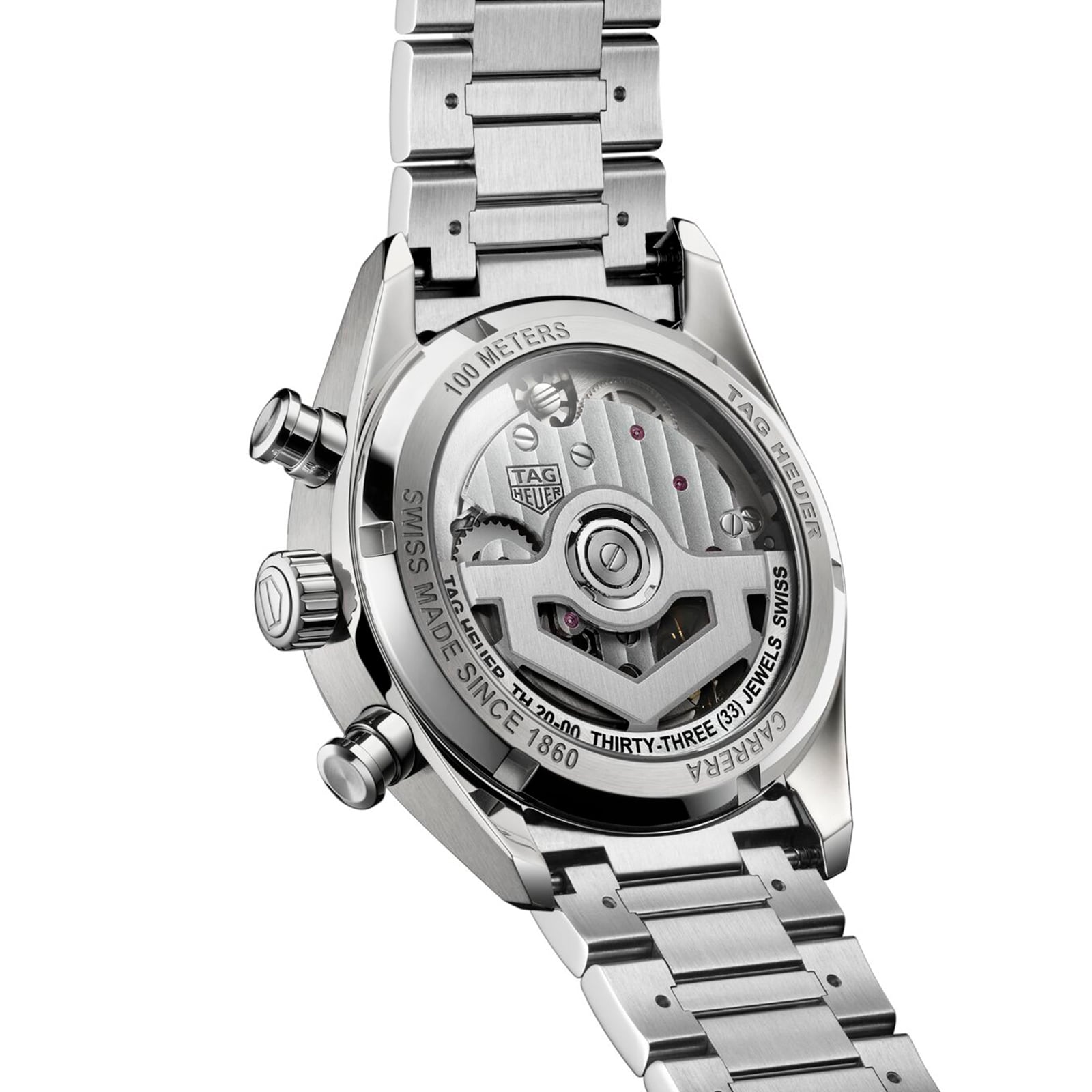 TAG Heuer Carrera Chronograph 39mm Mens Watch Silver