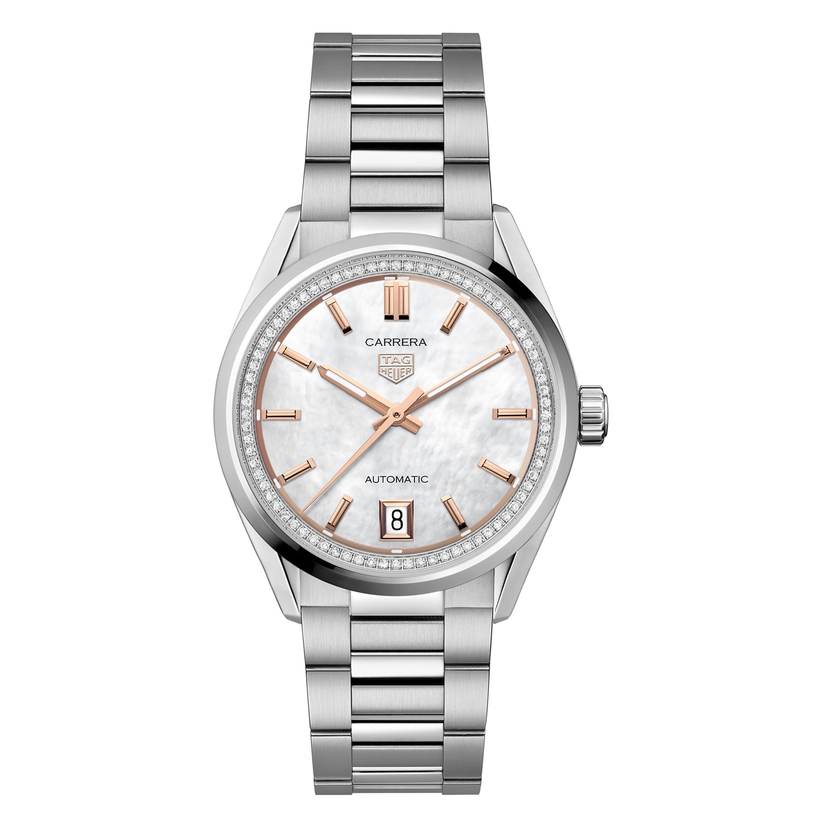 TAG Heuer Carrera Date 36mm Ladies Watch Mother Of Pearl