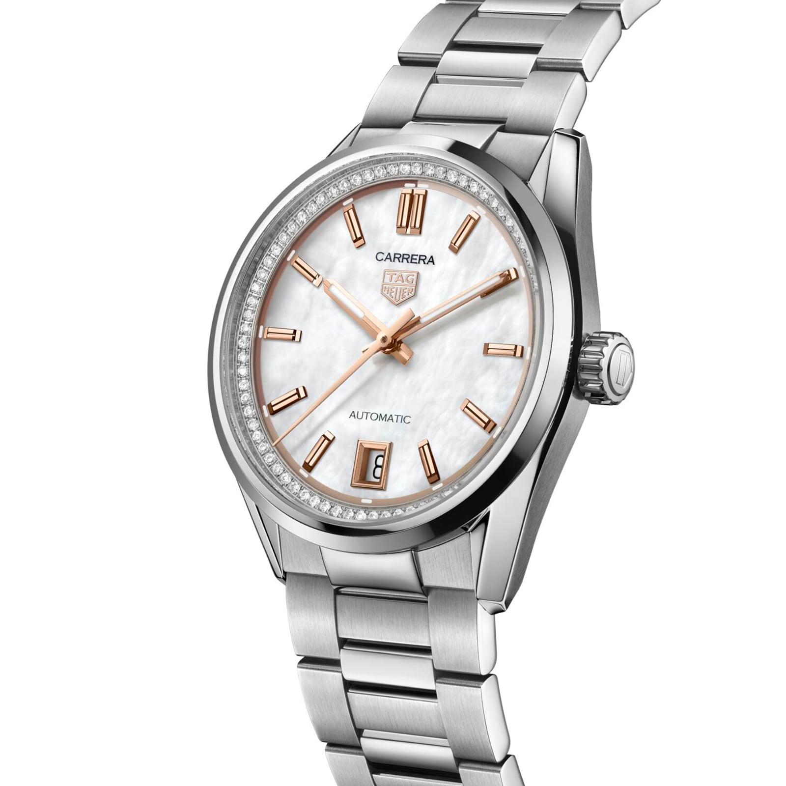 TAG Heuer Carrera Date 36mm Ladies Watch Mother Of Pearl