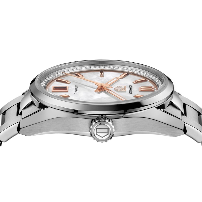 TAG Heuer Carrera Date 36mm Ladies Watch Mother Of Pearl