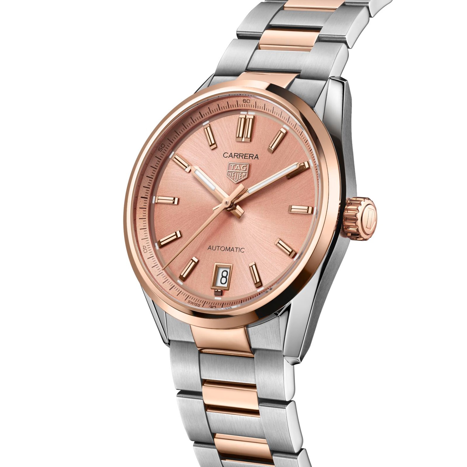 TAG Heuer Carrera Date 36mm Ladies Watch Rose Gold