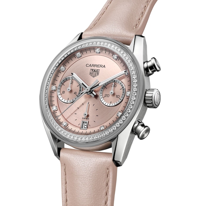 TAG Heuer Carrera 39mm Ladies Watch Precious Pink