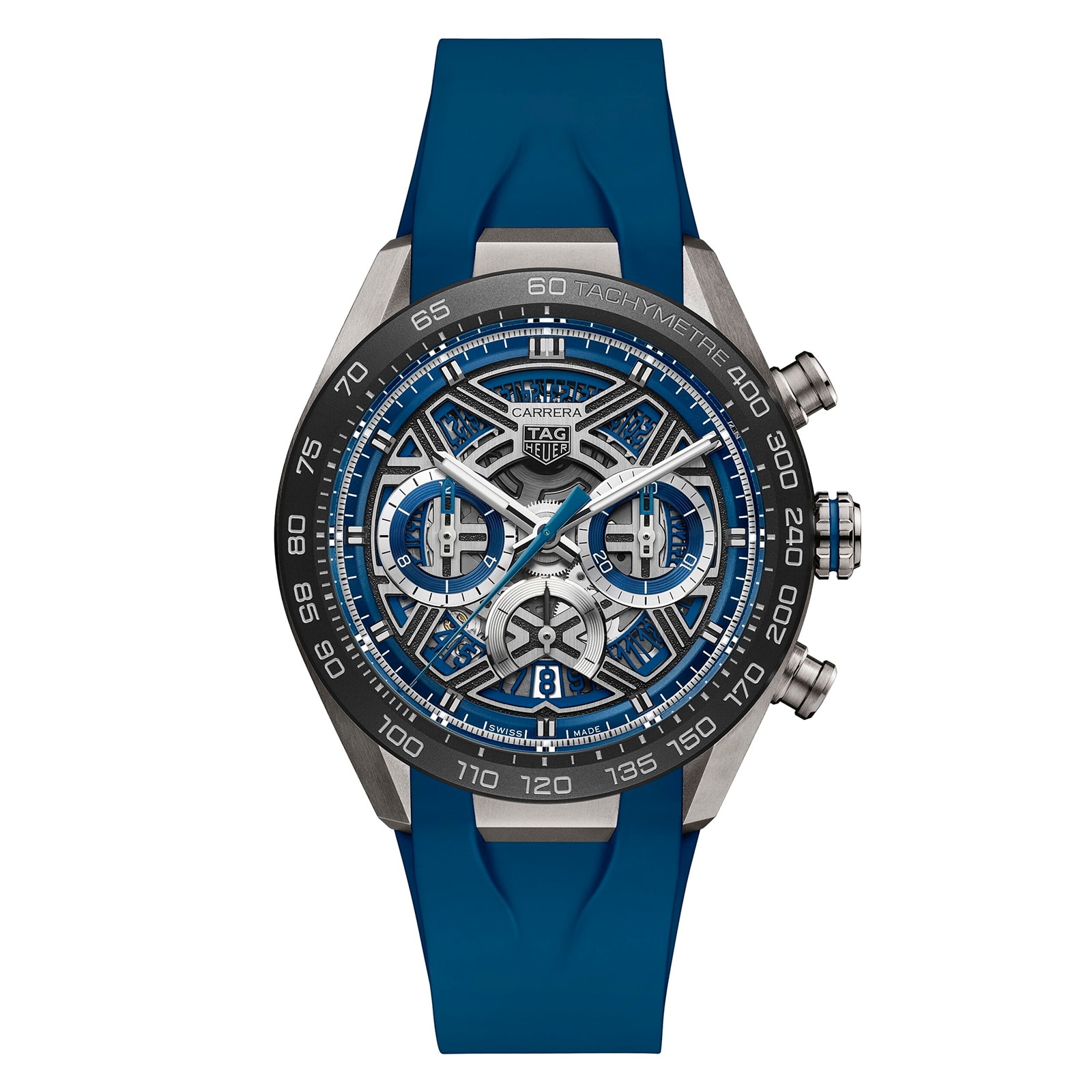 Carrera Chronograph Extreme Sport 44mm Mens Watch Blue