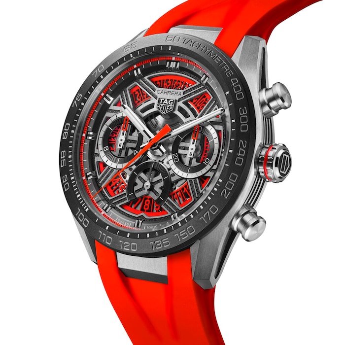 TAG Heuer Carrera Chronograph Extreme Sport 44mm Mens Watch Red