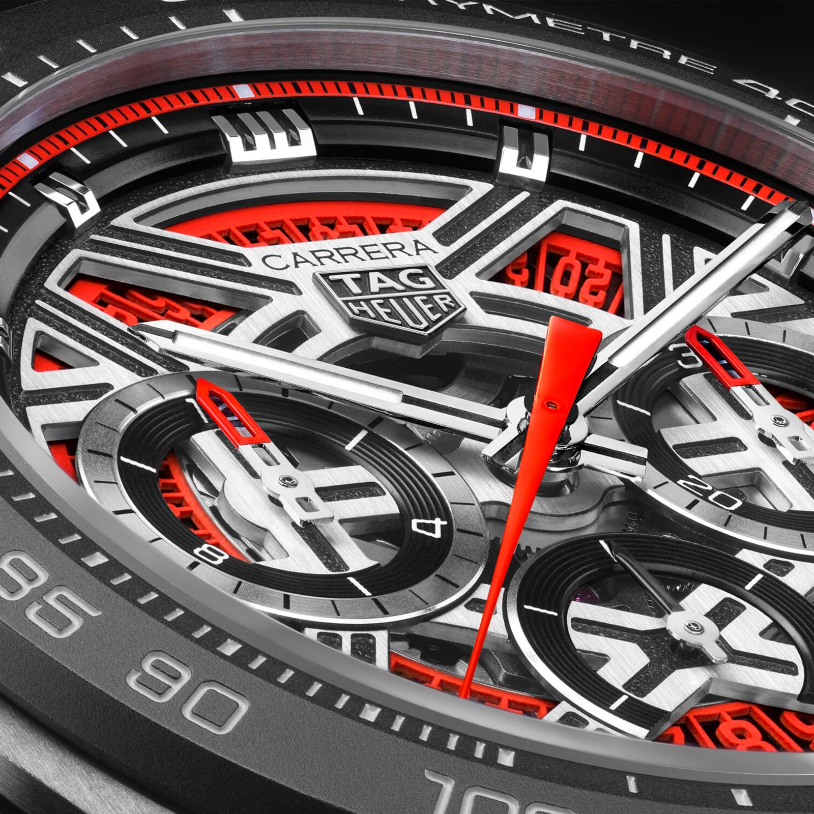 TAG Heuer Carrera Chronograph Extreme Sport 44mm Mens Watch Red TAG Heuer Carrera Chronograph Extreme Sport 44mm Mens Watch Red