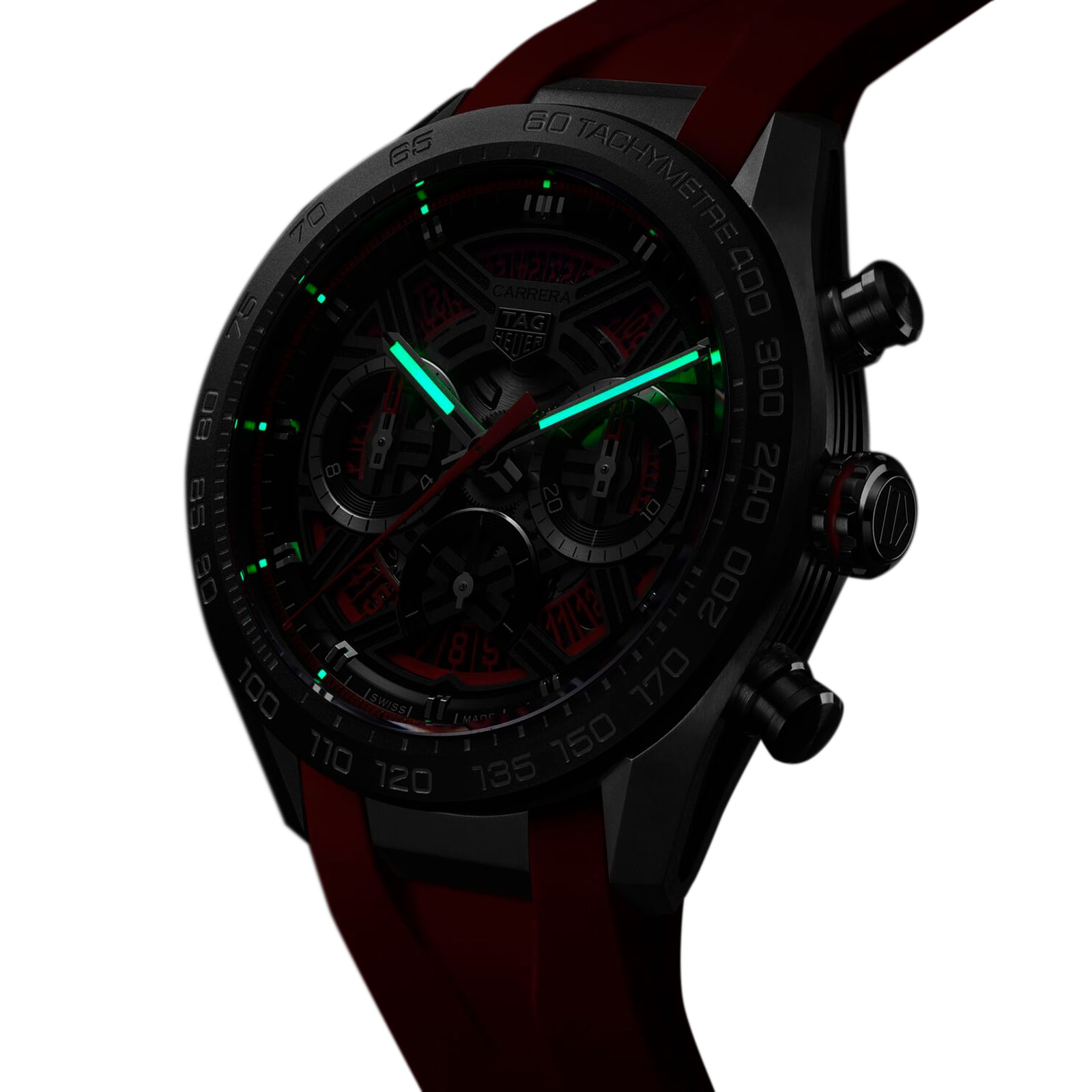 TAG Heuer Carrera Chronograph Extreme Sport 44mm Mens Watch Red TAG Heuer Carrera Chronograph Extreme Sport 44mm Mens Watch Red
