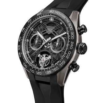 TAG Heuer Carrera Chronograph Tourbillon Extreme Sport 44mm Mens Watch Black
