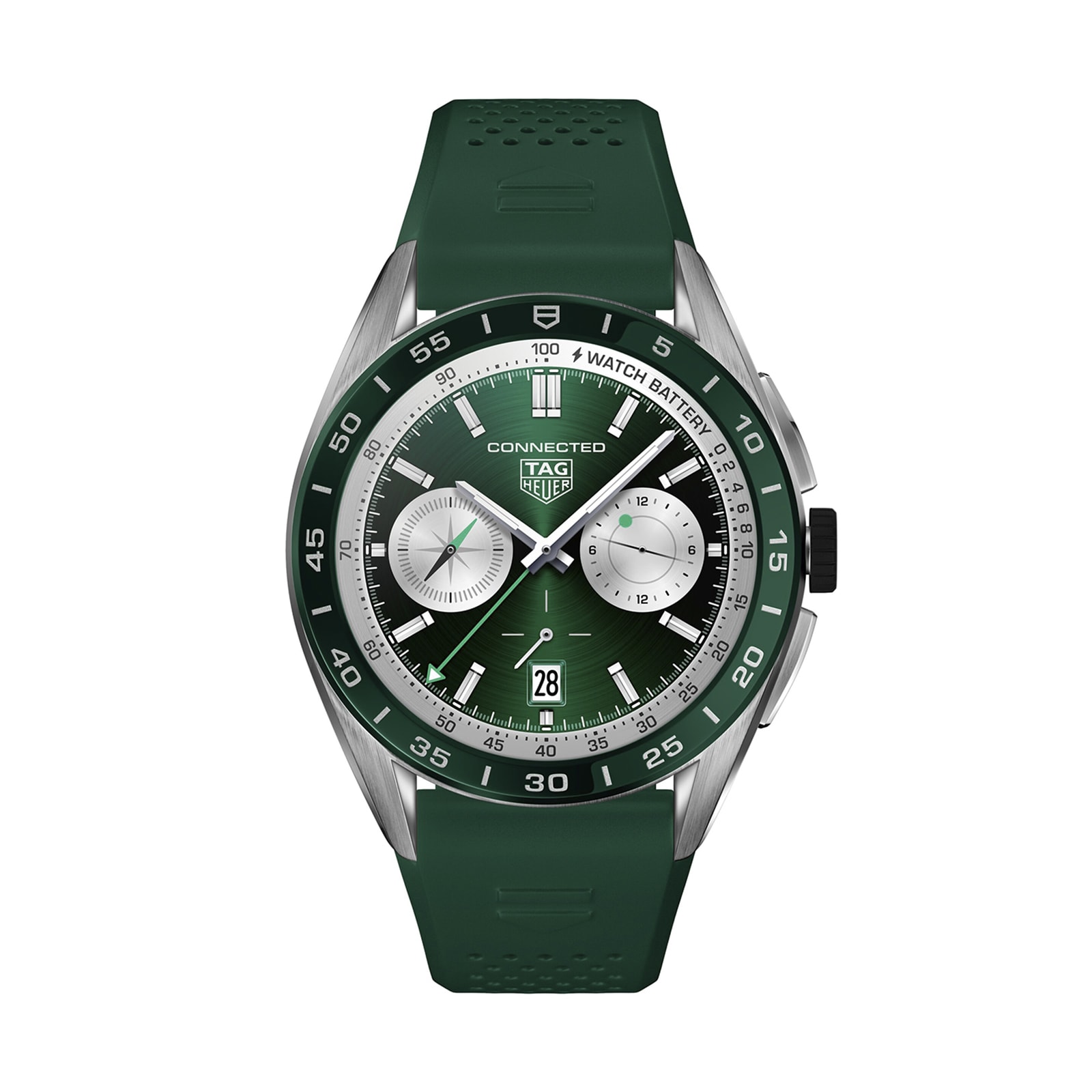 TAG Heuer Connected 45mm Mens Watch Green SBR8A14.BT6317