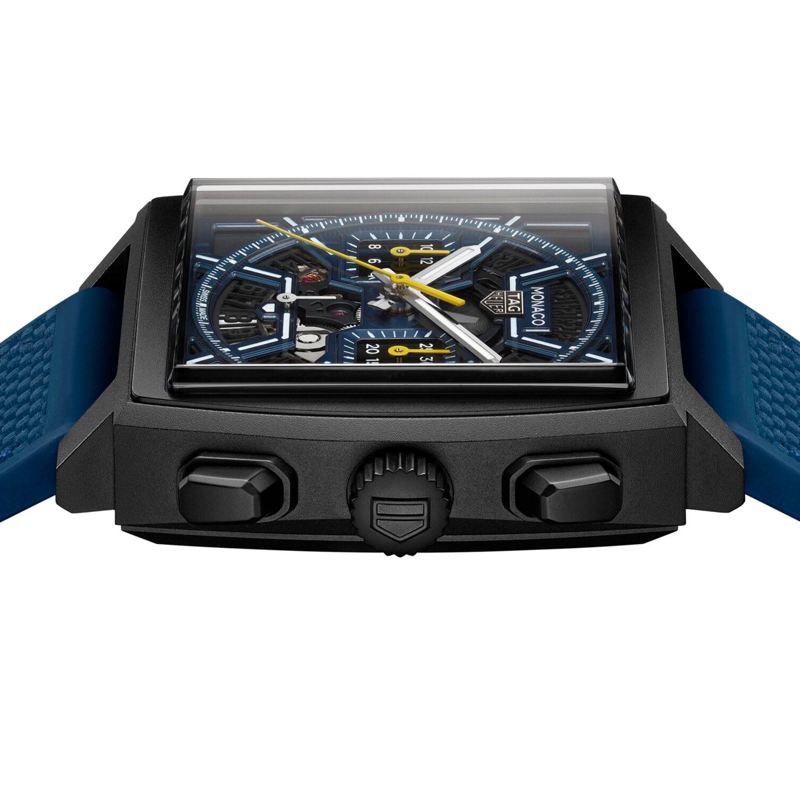 TAG Heuer Monaco Skeleton 39mm Mens Watch Blue