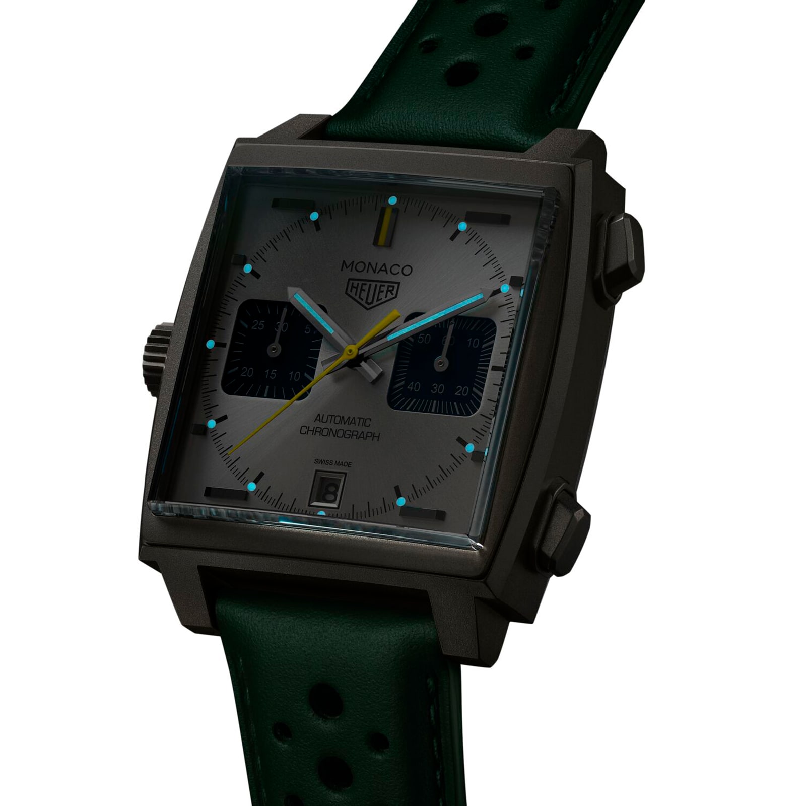 TAG Heuer Monaco Chronograph Racing Green 39mm Mens Watch TAG Heuer Monaco Chronograph Racing Green 39mm Mens Watch