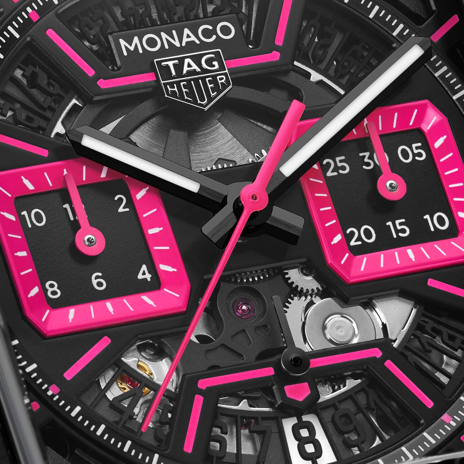 TAG Heuer Monaco Chronograph Pink 39mm Mens Watch TAG Heuer Monaco Chronograph Pink 39mm Mens Watch