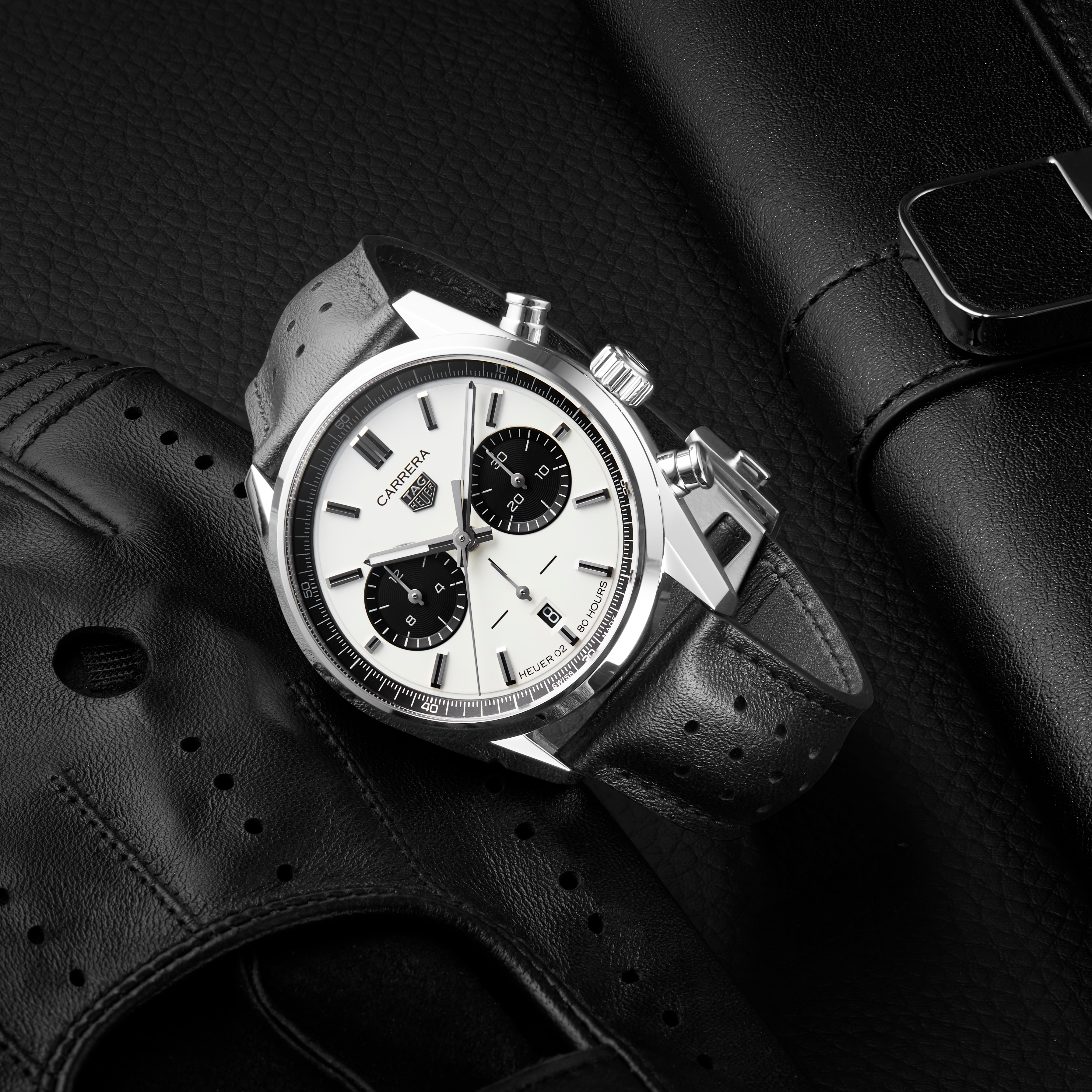 Tag heuer 2024 leather watch