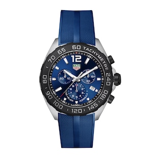 TAG Heuer Formula 1 Quartz Chronograph 200M 43mm Mens Watch Blue Rubber