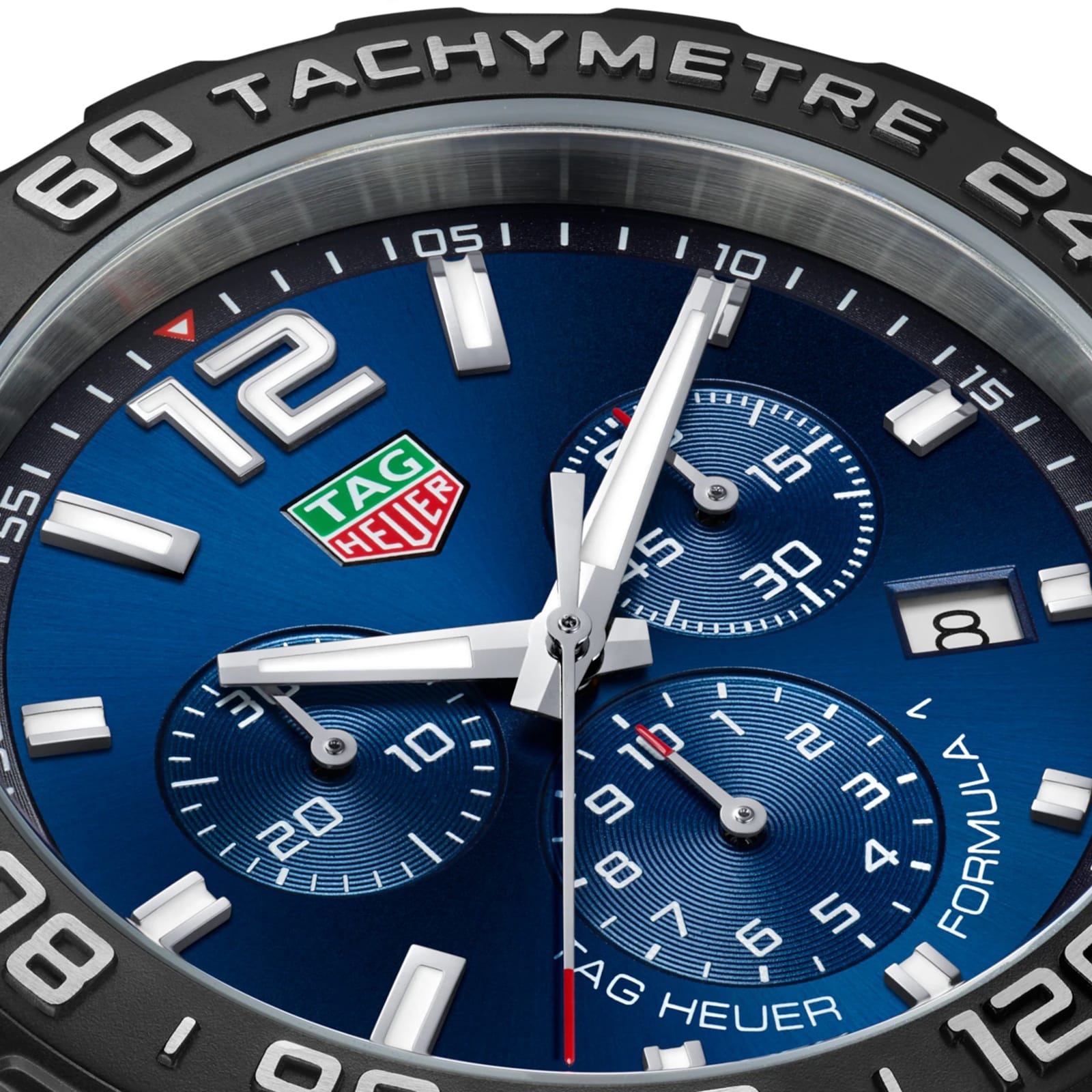 TAG Heuer Formula 1 Quartz Chronograph 200M 43mm Mens Watch Blue Rubber