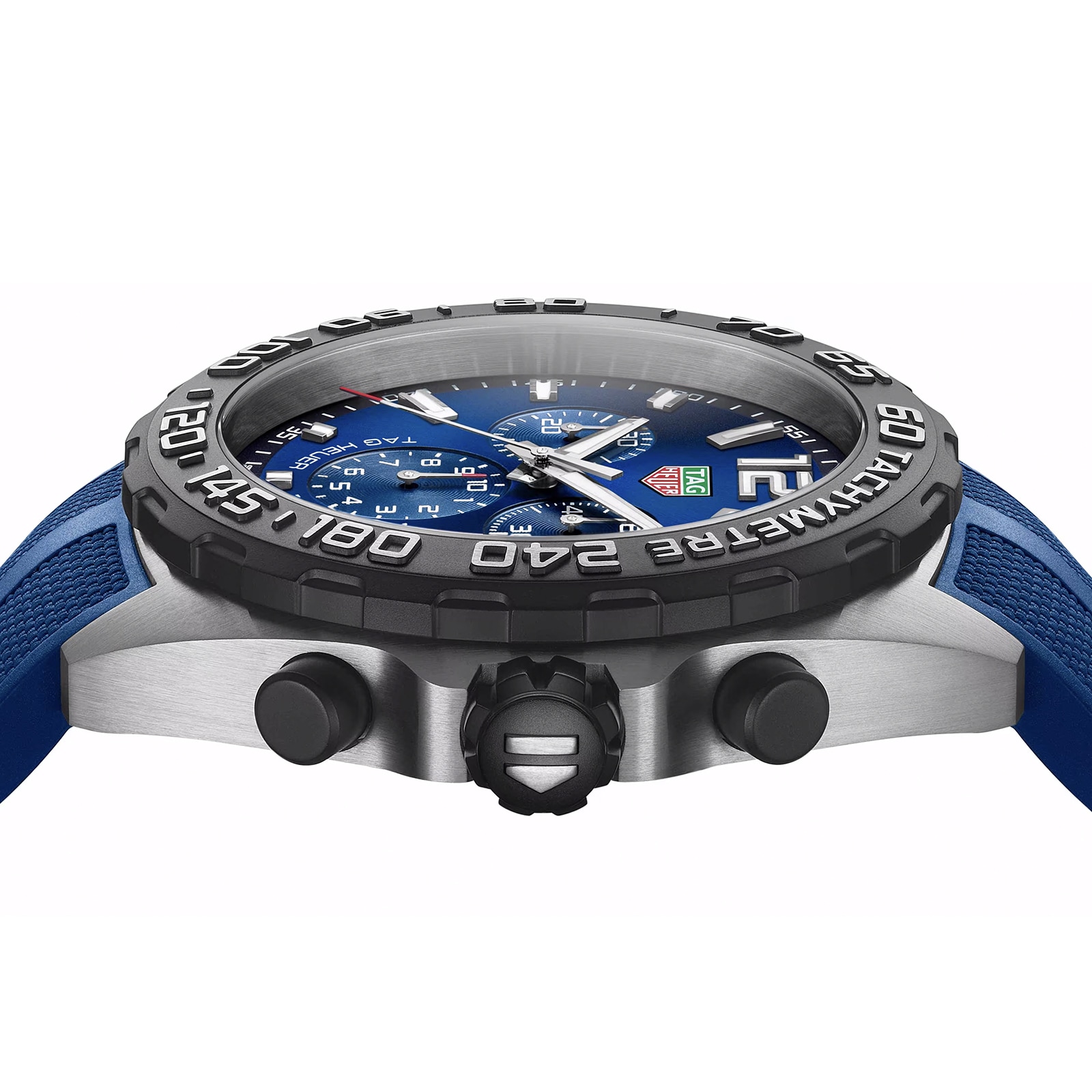 TAG Heuer Formula 1 Quartz Chronograph 200M 43mm Mens Watch Blue Rubber TAG Heuer Formula 1 Quartz Chronograph 200M 43mm Mens Watch Blue Rubber