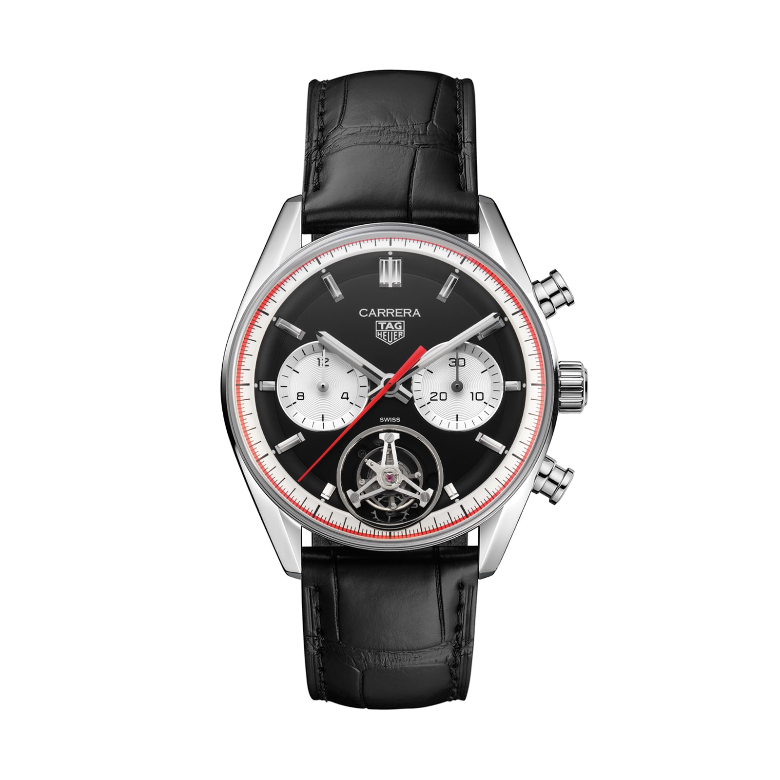 TAG Heuer Carrera Tourbillon 42mm Centenary Mens Watch Black The ...