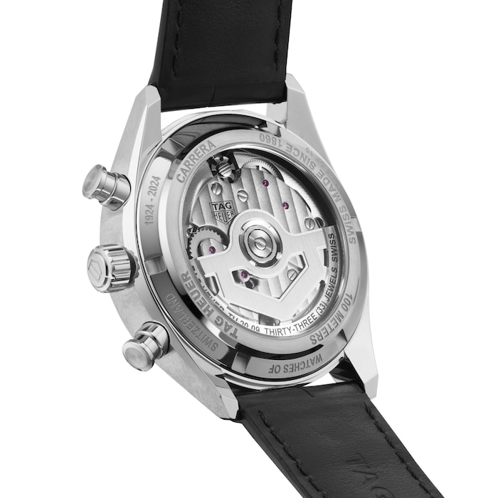 TAG Heuer Carrera Tourbillon 42mm Centenary Mens Watch Black The Watches Of Switzerland Group Exclusive