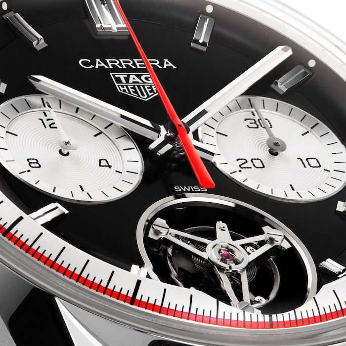 TAG Heuer Carrera Tourbillon 42mm Centenary Mens Watch Black The Watches Of Switzerland Group Exclusive