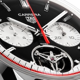 TAG Heuer Carrera Tourbillon 42mm Centenary Mens Watch Black The Watches Of Switzerland Group Exclusive