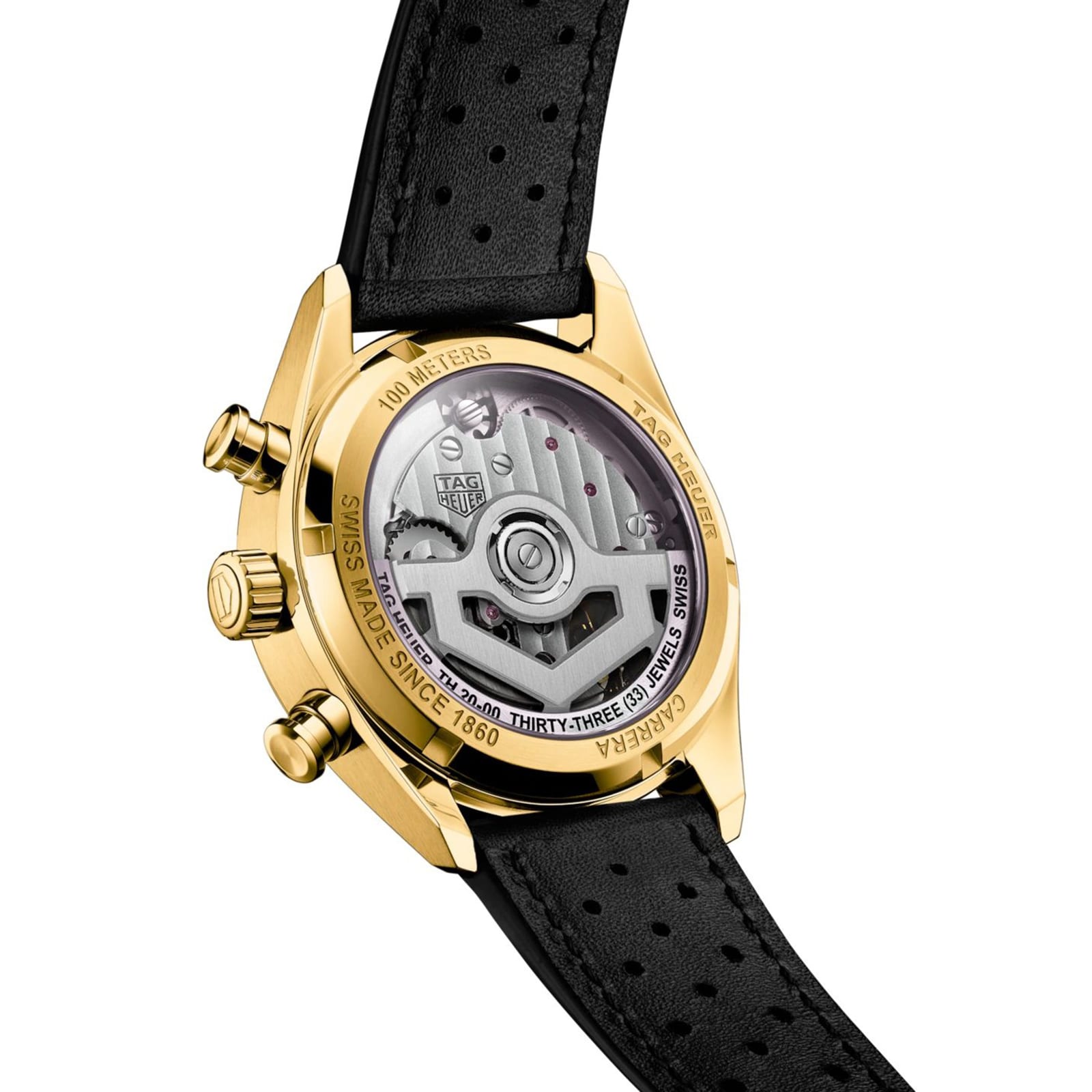 TAG Heuer Carrera Chronograph 39mm Mens Watch Gold TAG Heuer Carrera Chronograph 39mm Mens Watch Gold