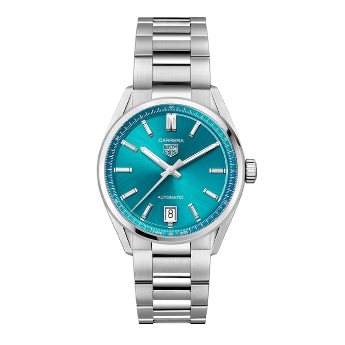 TAG Heuer Carrera Date 36mm Unisex Watch Turquoise