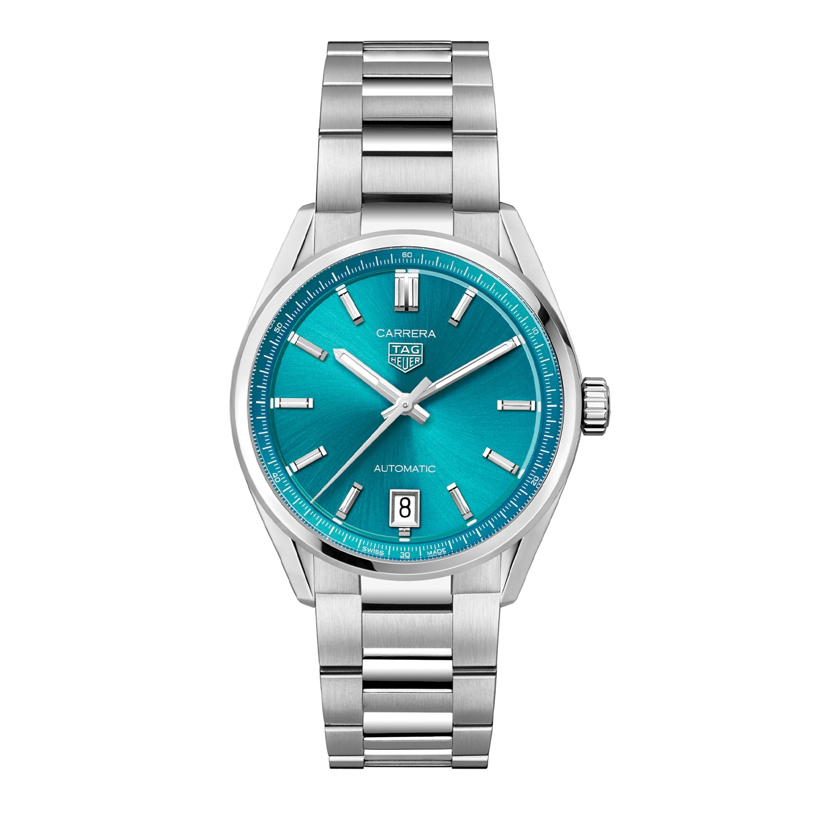 TAG Heuer Carrera Date 36mm Unisex Watch Turquoise