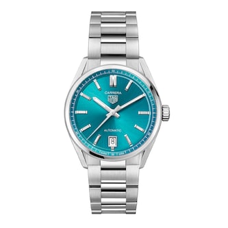 TAG Heuer Carrera Date 36mm Unisex Watch Turquoise