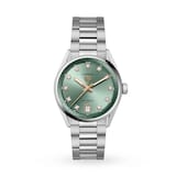 TAG Heuer Carrera Date 36mm Ladies Watch Green Diamond Dot